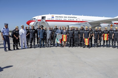 Llegada a la Base A&eacute;rea de Torrej&oacute;n de Ardoz