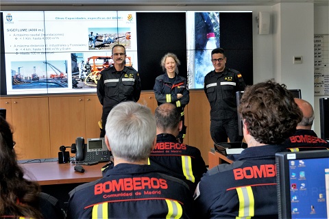 La visita de la jefatura del cuerpo de bomberos de la Comunidad de Madridse acord&oacute; en la &uacute;ltima reuni&oacute;n de la comisi&oacute;n mixta de Seguimiento del Convenio Marco