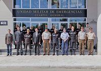 Foto de familia en el Cuartel General de la UMe