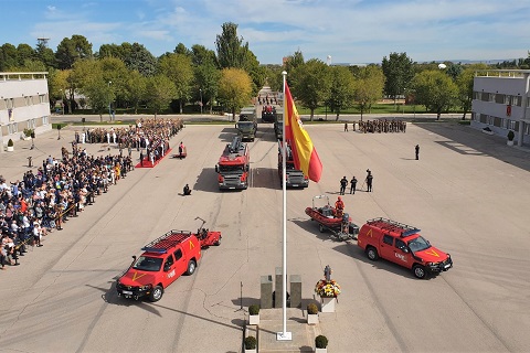 Aunque este D&iacute;a de la Patrona se celebra en todas la bases y acuartelamientos sedes de la UME, el acto central se ha llevado a cabo en la Base A&eacute;rea de Torrej&oacute;n de Ardoz