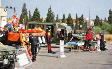 El BIEM III particip&oacute; con personal y material en la feria de Benaguasil.