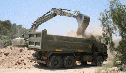 La compa&ntilde;&iacute;a de Ingenieros 33 (CIING 33) despliega en la Base Naval de Algameca (Murcia)