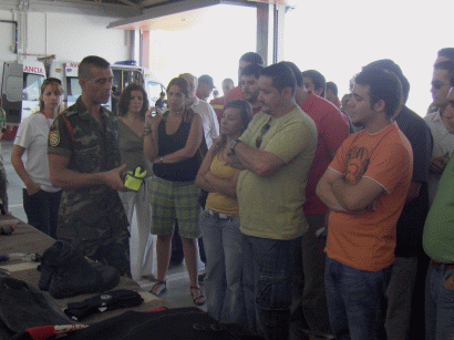 Voluntarios de la Cruz Roja Espa&ntilde;ola en Sevilla visitaron el BIEM II