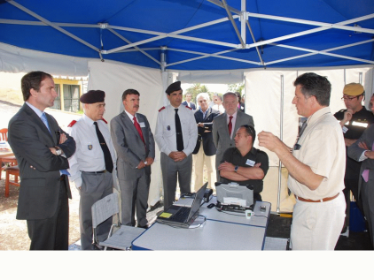 Observadores de la UME en un ejercicio de la Uni&oacute;n Europea en Madeira.