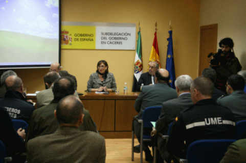 Presentaci&oacute;n del ejercicio EU SISMICAEX en la Subdelegaci&oacute;n de Gobierno en C&aacute;ceres.