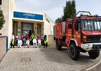 Desinfección en el Centro Aspace de Parálisis Cerebral de Cáceres