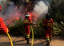 El incendio fue declarado el pasado jueves y en la tarde del domingo empeoró debido al cambio del viento