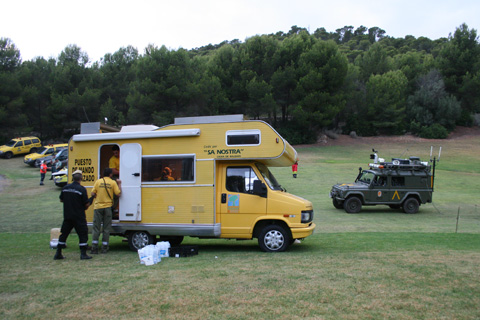 El III Batall&oacute;n desplego 81militares por v&iacute;a mar&iacute;tima y a&eacute;rea hasta la isla de Mallorca para colaborar en las tareas de extinci&oacute;n del incendio de Costa d'en Blanes de Calvi&agrave;