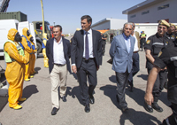 La Delegación parlamentaria conoce los materiales y equipos que utiliza la UME en sus actividades