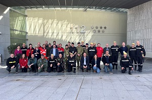 Durante el desarrollod el Curso se realizaron varias visitas entre la que se incluyó al centro del 112 del Comunidad de Madrid