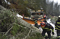 Se acometen trabajos de reapertura de viales a núcleos de población aislados en Pola de Somiedo, Comarca de Ibias y Cangas de Narcea