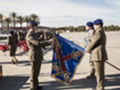 Durante el acto se hizo entrega de la Bandera a su nuevo custodio, el comandante Alvarez Zamorano