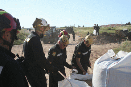 El general adjunto al jefe de la UME inspeccionó las actividades realizadas por el personal del BIEM II durante el ejercicio desarrollado en la Ciudad Autónoma de Melilla.