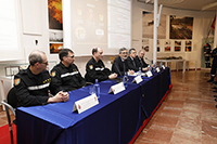 El vocal de la Comisión Permanente del Consejo General del Poder Judicial, Juan Martinez Moya, junto al director general de Protección Civil y Emergencias, Leonardo Marcos Gonzalez