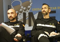 El Team Leader y el Information Manager de la misión, ambos de la UME