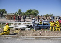 La titular del Ministerio de Defensa comprobó las capacidades específicas de la UME para intervenir en emergencias complejas
