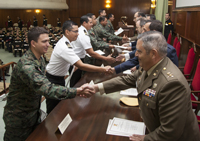 Entre los alumnos, mas de 44 militares de otros paises