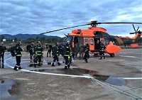 A primera hora de la mañana salían en dos heliópteros Cougar del BHELEME más efetivos del BIEM III