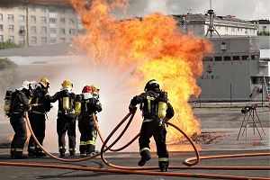 Ejercicio en el Centro de Instrucción de Seguridad Interior (CISI) situado en la Escuela Antonio de Escaño