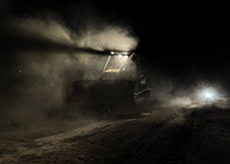 Se ha defendido la aldea de Santigoso con una máquina de ingenieros modelo D5 y tendido de manguera