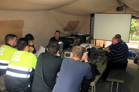 El ejercicio Baraeco 2011, conjuga sistemas de adiestramiento en m&uacute;ltiples emergencias con participaci&oacute;n de recursos de la Ciudad Aut&oacute;noma de Ceuta y en colaboraci&oacute;n con el II BIEM