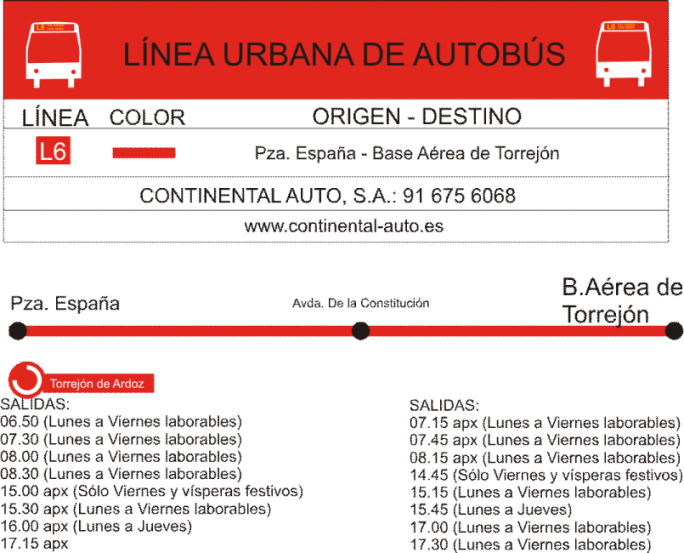 Horario de autobuses