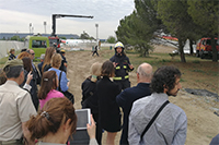 Intervención de personal y medios especializados del Grupo de Intervención en Emergencias Tecnológicas y Medioambientales de la UME