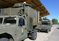 Tal y como sucedió en la intervención del incendio de Guarda, el despliegue de la UME se completa con ocho militares RAIEM y otros seis del BTUME