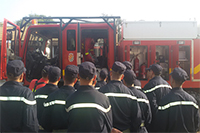 El despliegue se encuentra compuesto por un total de 39 militares españoles, 2 perros de búsqueda y 13 vehículos pertenecientes al BIEM II y al GIETMA