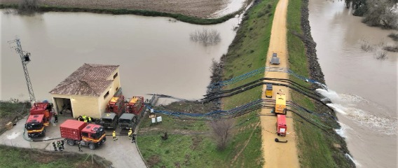 La UME interviene en Andalucía y Ciudad Real ante las inundaciones provocadas por la sucesión de borrascas