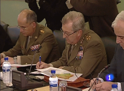 El general jefe de la UME y su Jefe del Estado Mayor asistieron a la reunión convocada en el Ministerio del Interior del Comité Estatal de Coordinación.